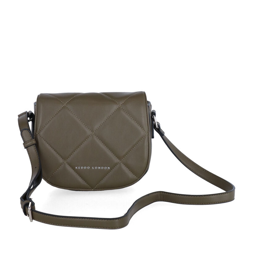 Keddo London Sac porté croisé en Vert kaki en simili cuir (299992)