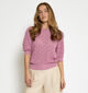 MINUS MSLamina Half Sleef Knit Pullover Roze Pull voor dames (359817)