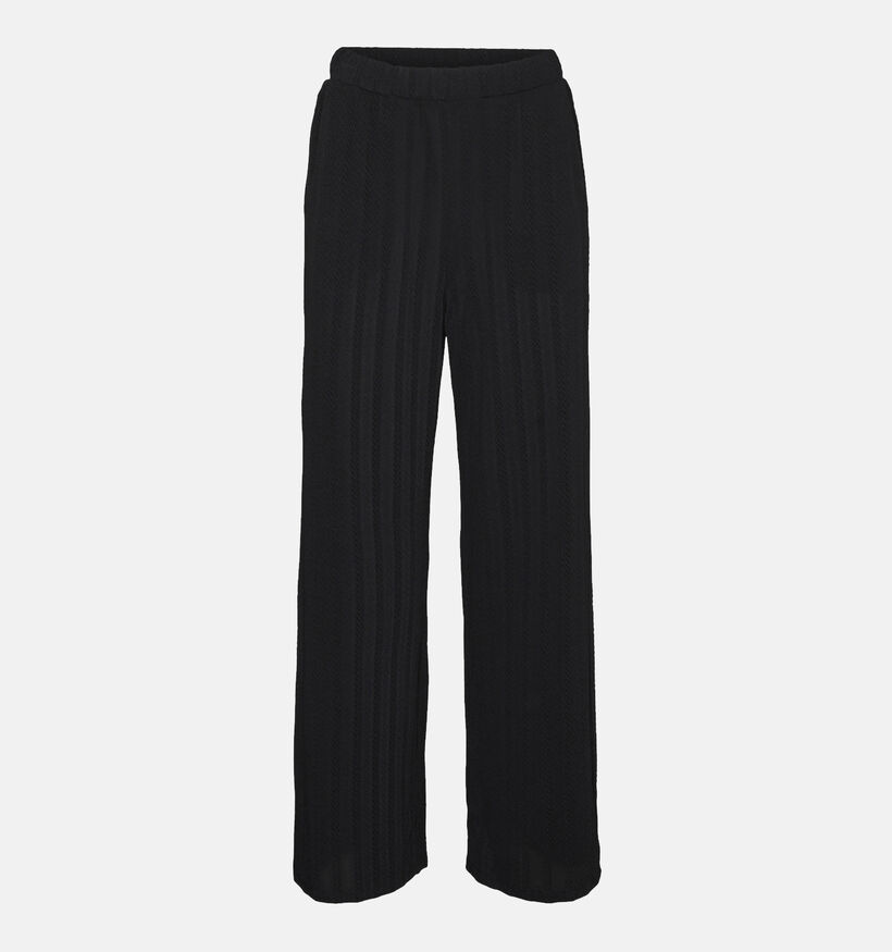 Vero Moda Geleste HW Pantalon large en Noir pour femmes (335313)