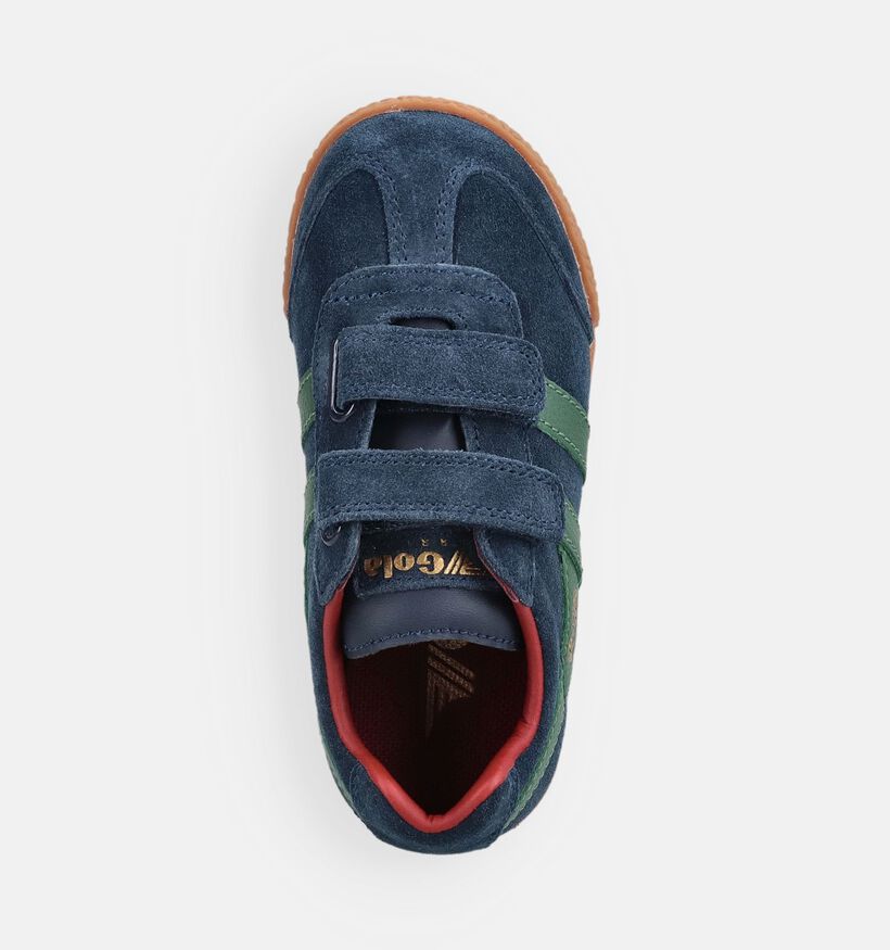 Gola Harrier Strap Donkerblauwe Sneakers voor jongens (376301)