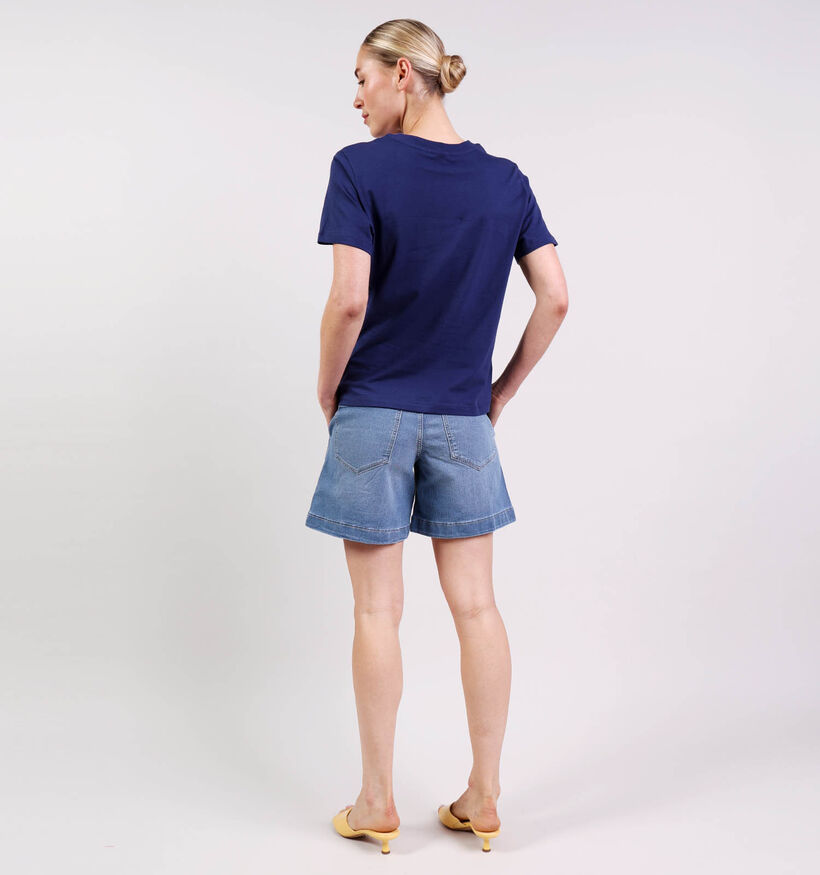JDY Gaisa T-shirts en Bleu fonc&eacute; pour femmes (375099)