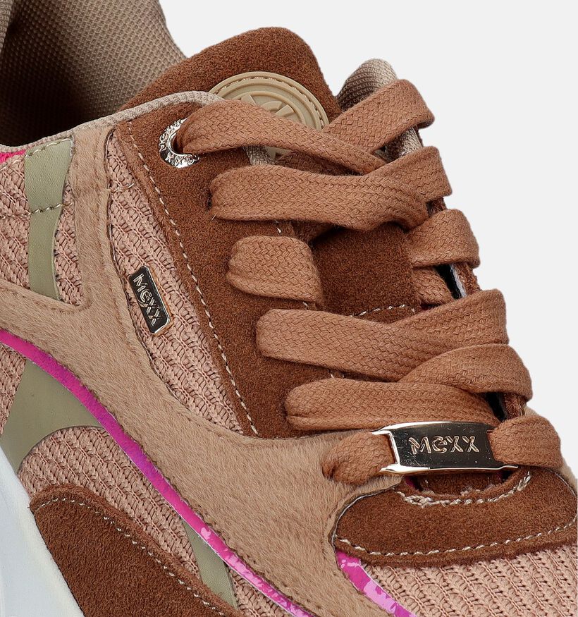 Mexx Moala Camel Sneakers voor dames (328107) - geschikt voor steunzolen