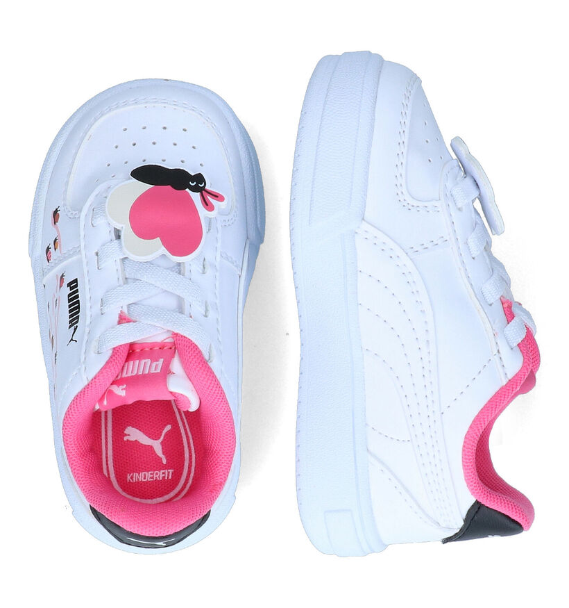 Puma Caven Small World Baskets en Blanc pour filles (311292)