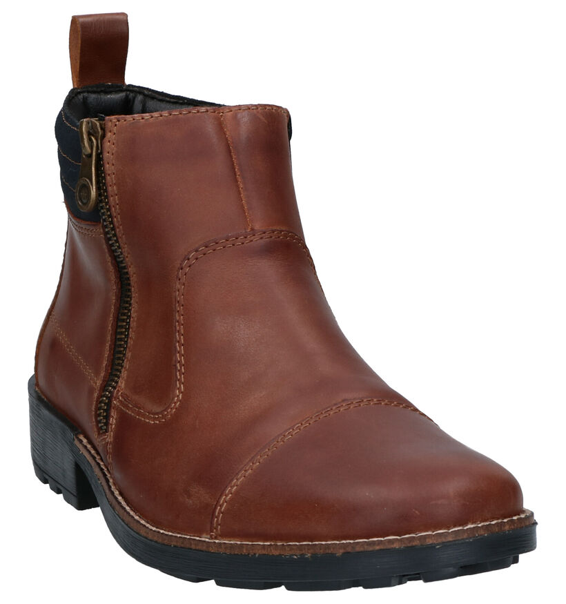 Rieker Bottines en Brun foncé en cuir (260528)