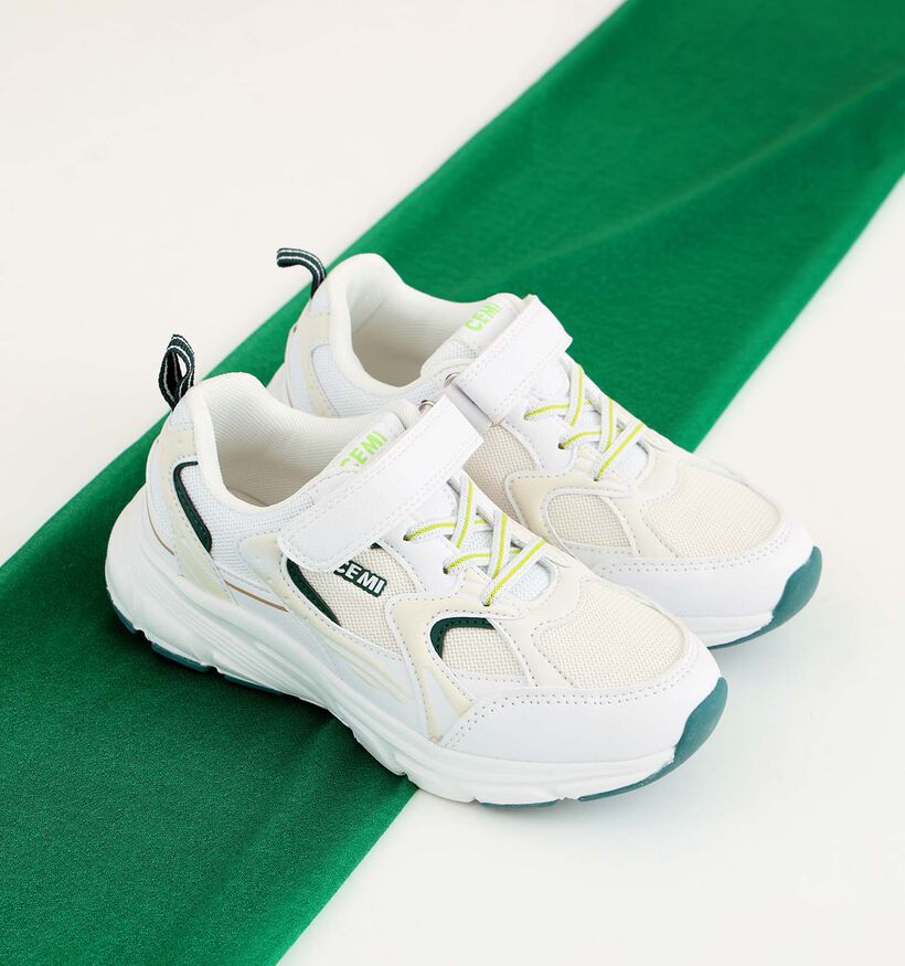 CEMI Chaussures à lacets en Blanc pour garçons (354449)