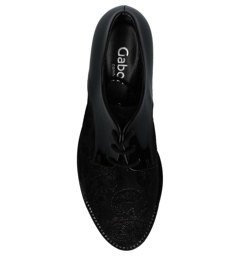 Gabor Zwarte Oxford Schoenen in kunstleer (231333)