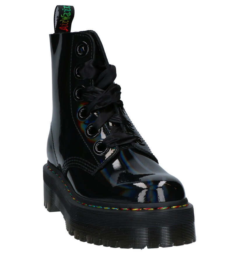 Dr. Martens Molly Zwarte Boots in kunstleer (253422)