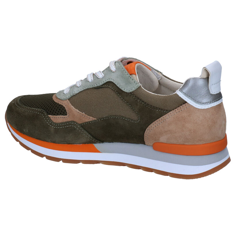 Gabor OptiFit Kaki Sneakers in daim (288015)