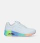 Skechers Uno Rainbow Souls Witte Sneakers voor dames (344741)