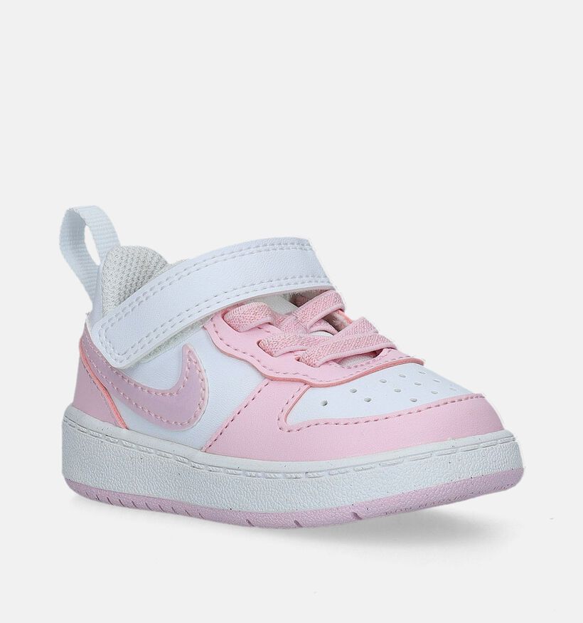 Nike Court Borough Low 2 Baskets en Blanc pour filles (341562)