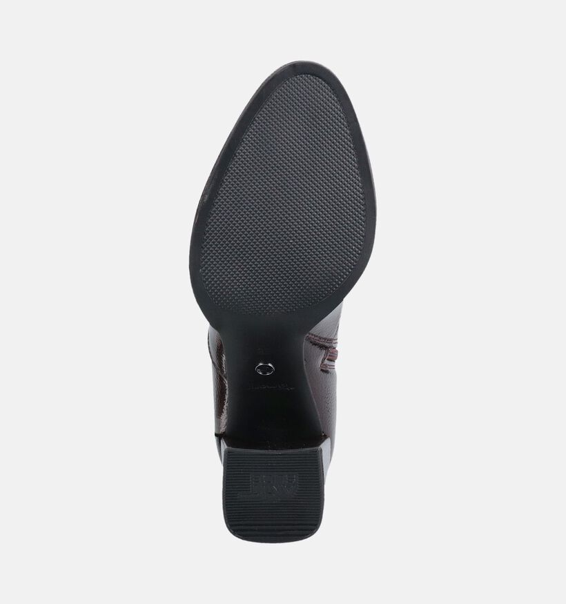 Tamaris Donkerbordeaux Enkellaarzen voor dames (376631)