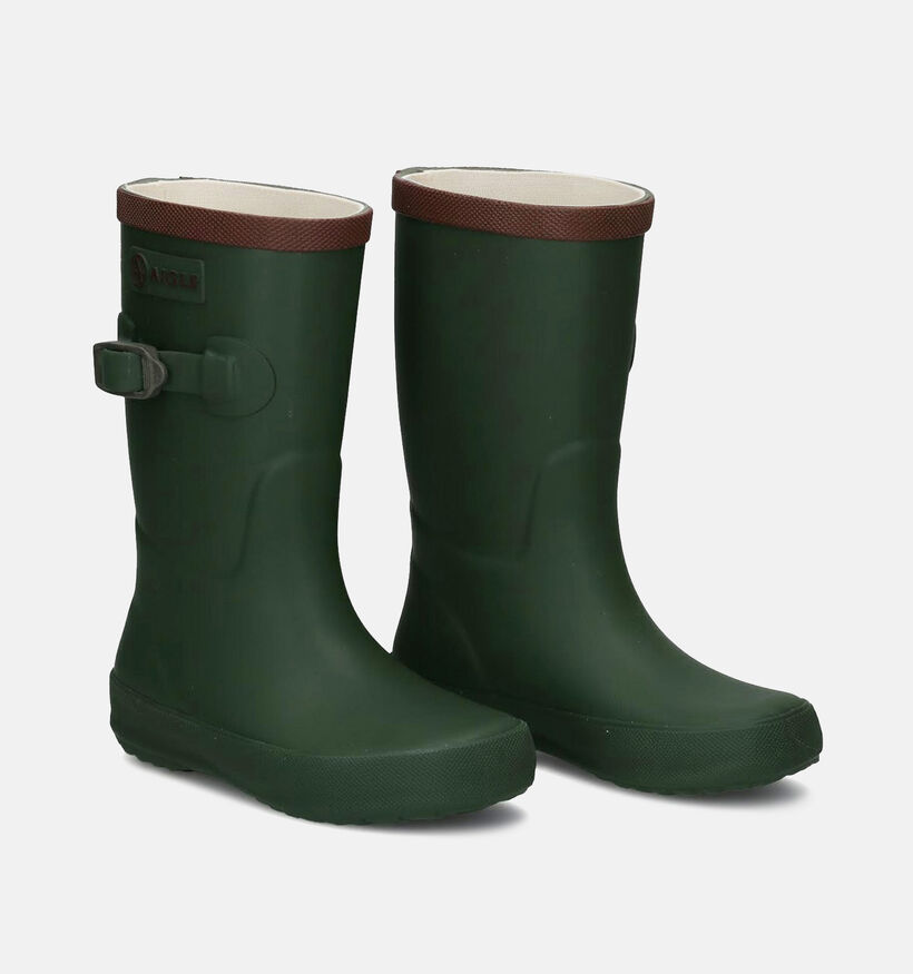 Aigle Perdrix Kaki Regenlaarzen voor meisjes, jongens (161544) - geschikt voor steunzolen