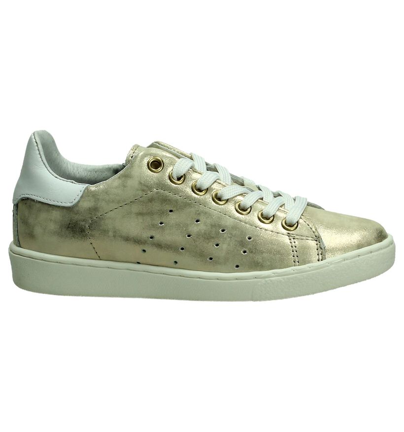 Zilveren Sneaker Hampton Bays in leer (189348)