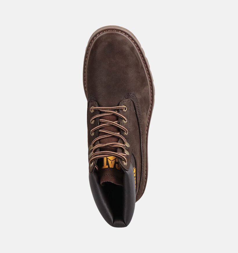 Caterpillar Colorado 2.0 Boots &agrave; lacets en Brun fonc&eacute; pour hommes (377640) - pour semelles orthop&eacute;diques