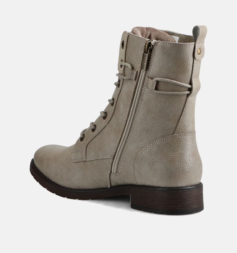Mustang Boots à lacets en Beige pour femmes (363698)