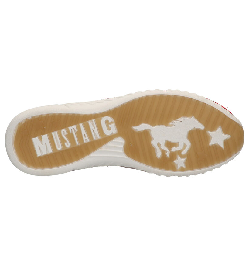 Mustang Chaussures slip-on en Bleu foncé en textile (271197)