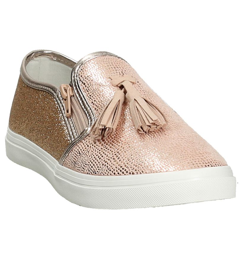 Kipling Bafi Roze Slip-On Sneakers, , pdp