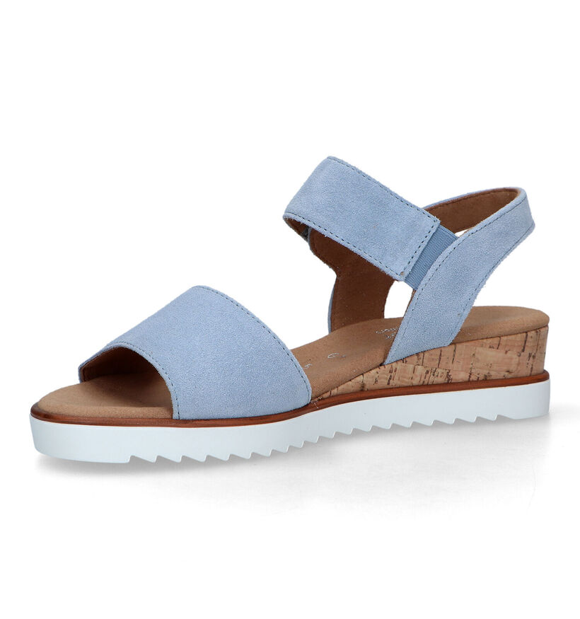 Gabor Comfort Blauwe Sandalen Met Sleehak voor dames (323123)