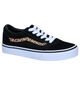 Vans Ward Zwarte Sneakers in daim (293992)