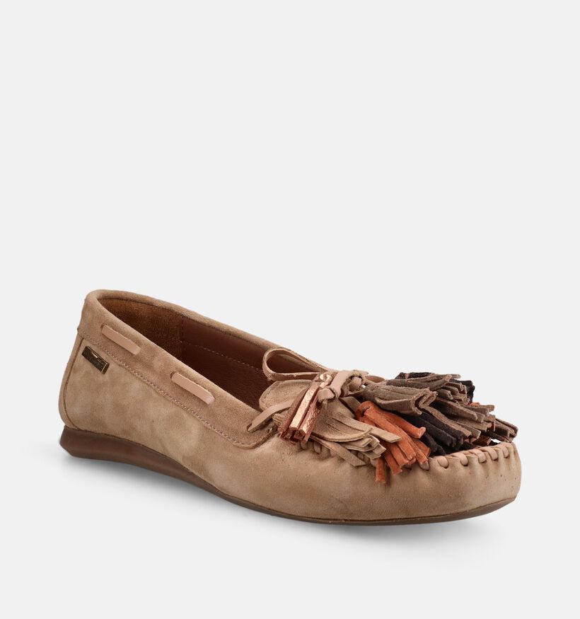 Les Tropeziennes Scarlett Chaussures bateau en Beige fonc&eacute; pour femmes (386712)