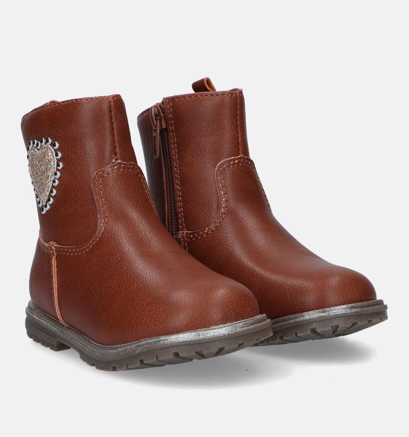 Milo & Mila Cognac Boots voor meisjes (329486)