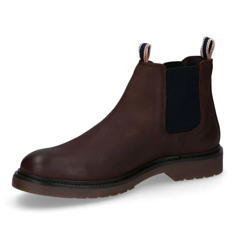 Jack & Jones Leyton Bruine Chelsea Boots in stof (294957)