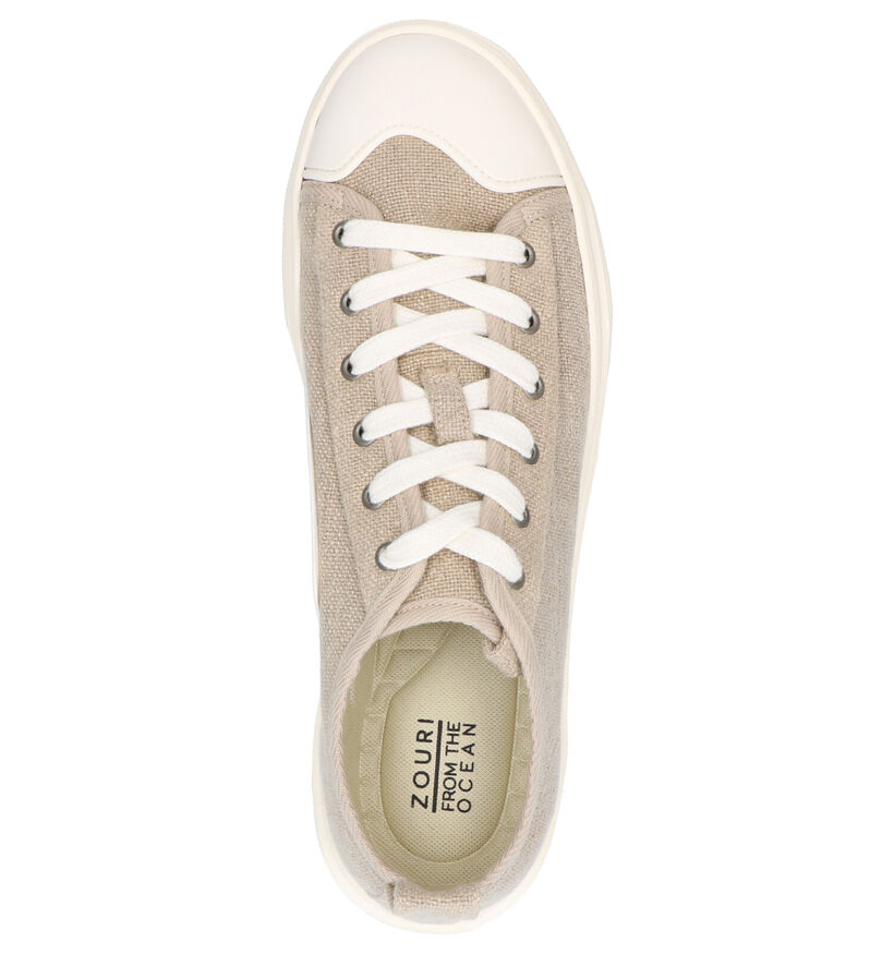 ZOURI Mahi Mahi Beige Sneakers in stof (275089)