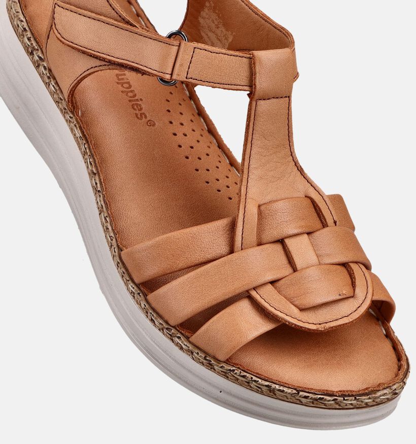 Hush Puppies Maki Cognac Sandalen voor dames (370573)