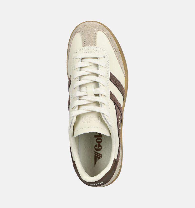 Gola Viper Leather Baskets en Beige pour femmes (377147) - pour semelles orthop&eacute;diques