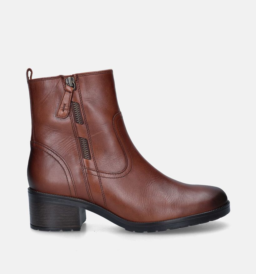 Gabor OptiFit Cognac Enkellaarsjes voor dames (347080) - geschikt voor steunzolen