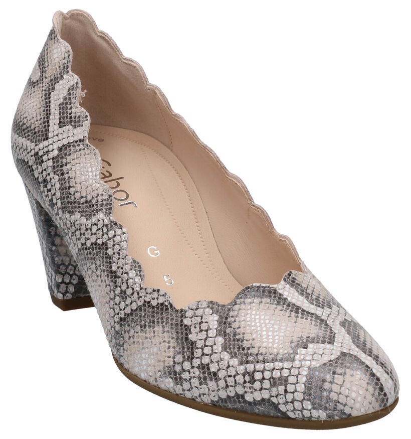 Gabor Soft Move Beige Pumps in nubuck (271673)