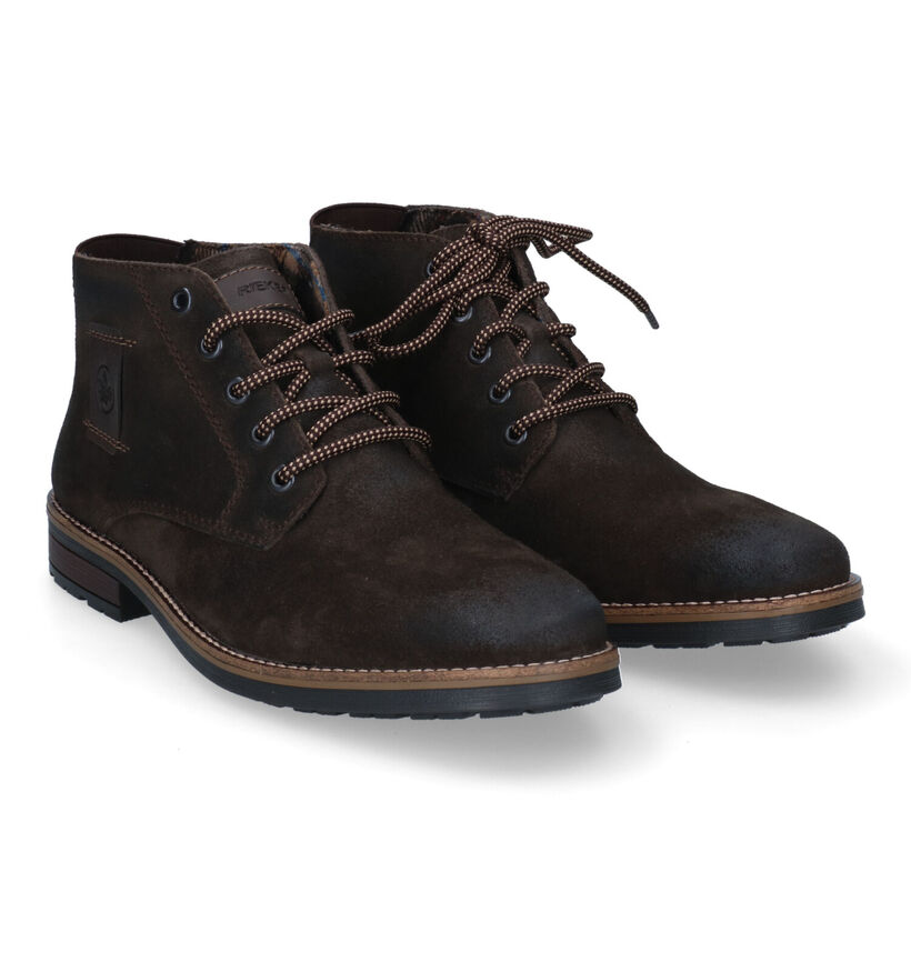 Rieker Chaussures hautes en Brun foncé en nubuck (315619)
