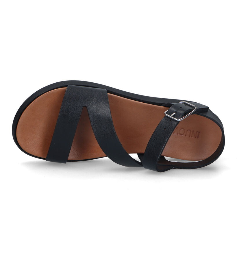 Inuovo Zwarte Plateausandalen voor dames (325190)