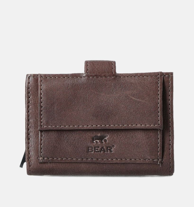 Bear Design Porte-monnaie zippé en Marron pour femmes (365905)