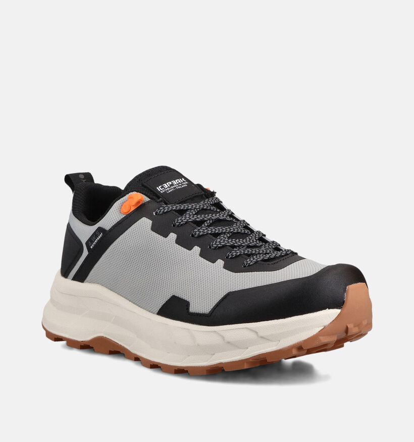Icepeak Aska LC Grijze Lage Wandelschoenen voor heren (373307) - geschikt voor steunzolen