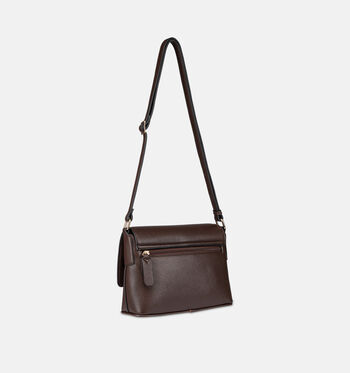 L.Credi Sacs port&eacute; crois&eacute; Noir/Marron