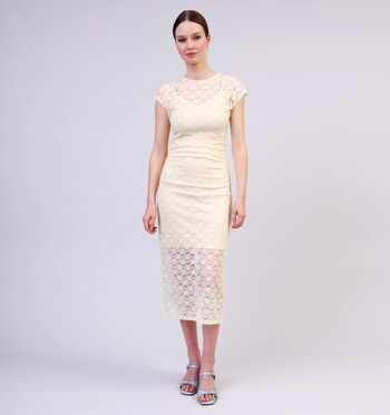 Robe longue jaune