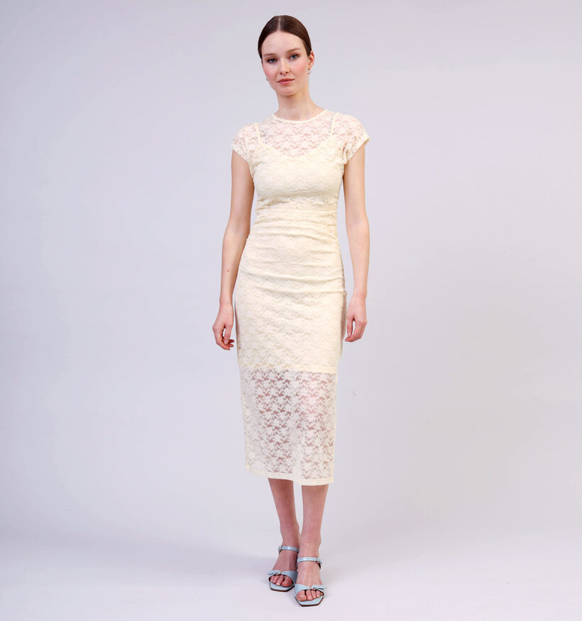 SISTERS POINT Vupa Robe en Jaune pour femmes (363313)