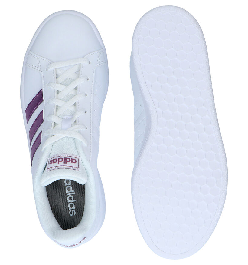 adidas Grand Court Base Baskets en Blanc pour femmes (341438)