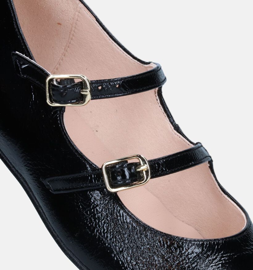 Signatur Ballerines avec sangle en Noir pour femmes (337425)