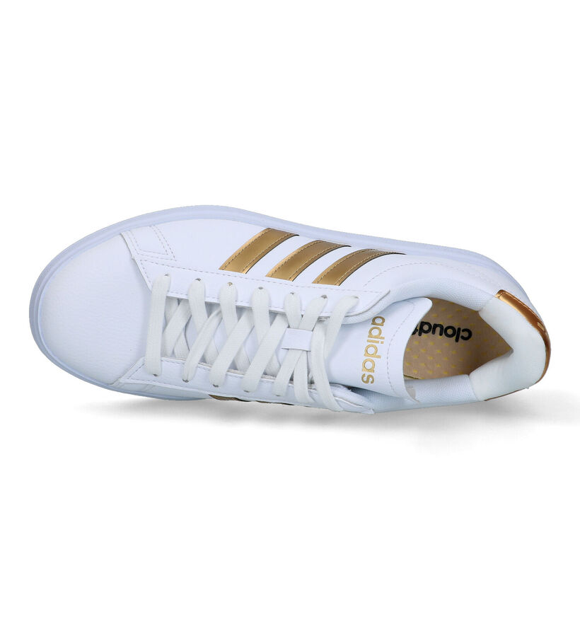 adidas Grand Court 2.0 Baskets sportives en Blanc pour femmes (356989) - pour semelles orthopédiques