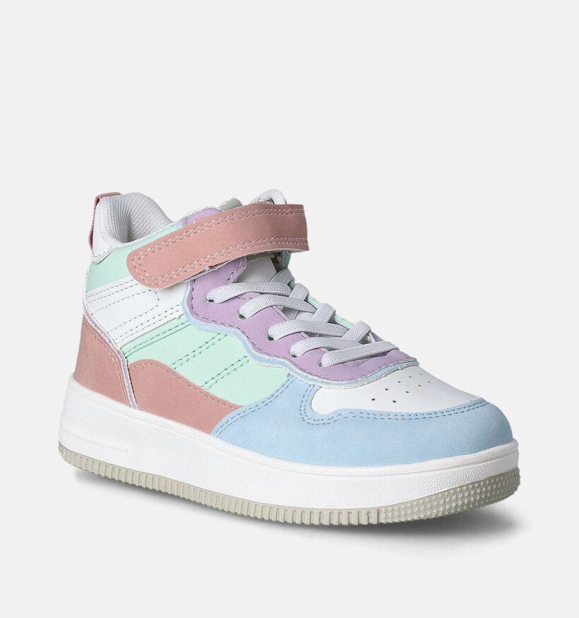CEMI Hoge Sneakers Wit/Pastel voor meisjes (354181)