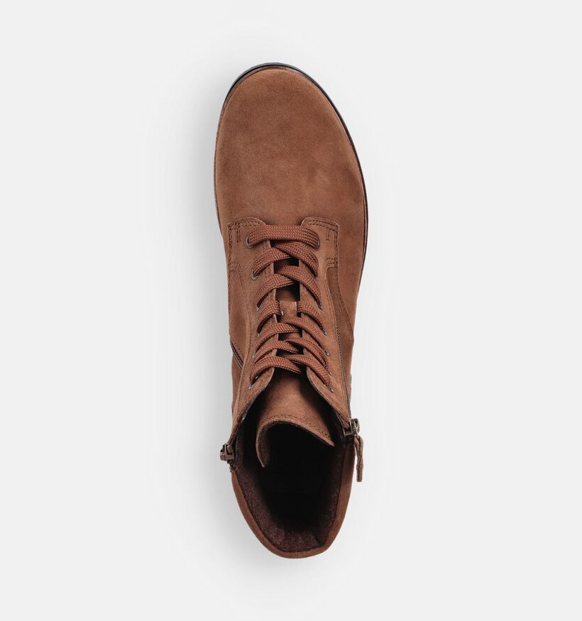 Gabor Bruine Veterboots voor dames (363137) - geschikt voor steunzolen