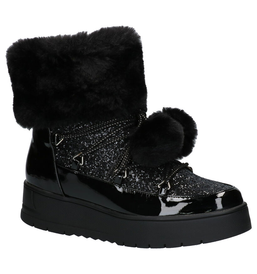 Youh! Zwarte Snowboots in kunststof (256577)