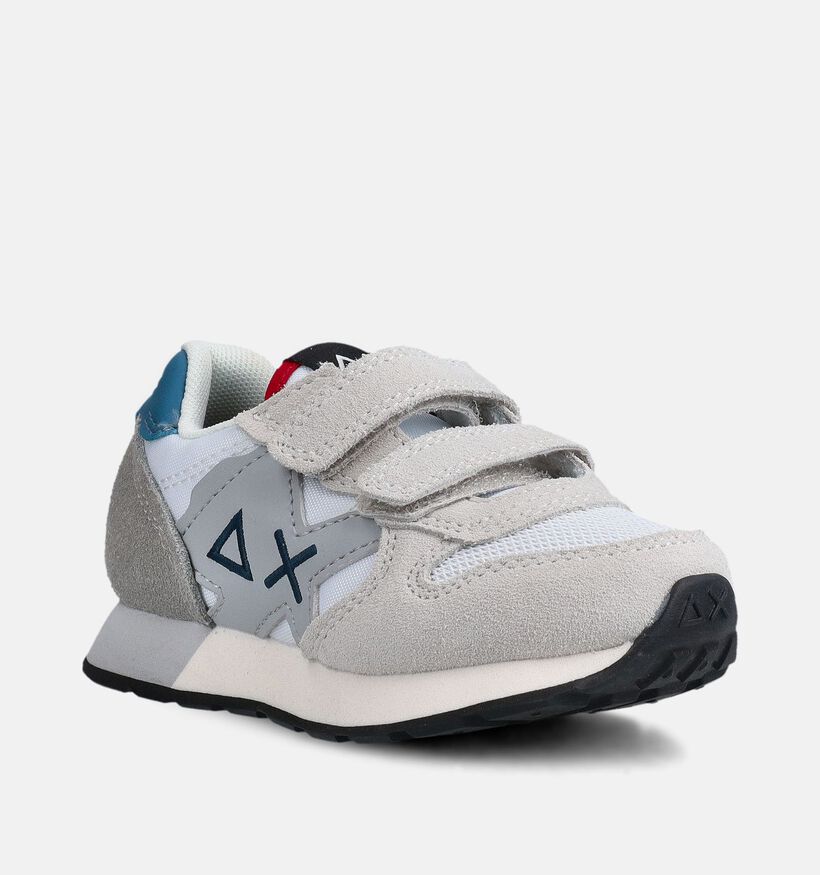 Sun68 Jaki Solid Baskets basses en Blanc pour filles, gar&ccedil;ons (369062) - pour semelles orthop&eacute;diques