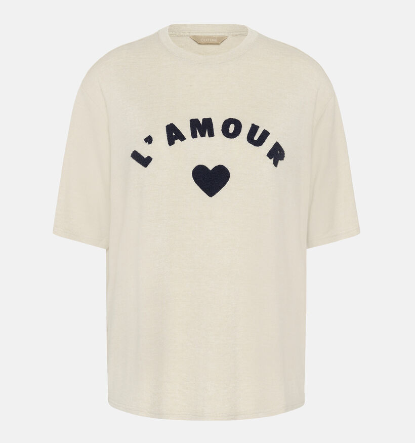 Culture Amour Beige T-shirt voor dames (377023)