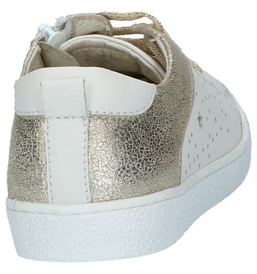 Milo & Mila Baskets basses en Blanc en cuir (210051)