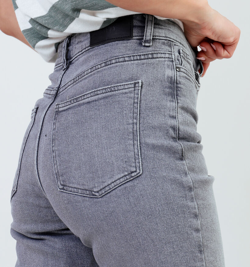 JDY Lullu HW Staight Crop Grijze Jeans L32 voor dames (335395)