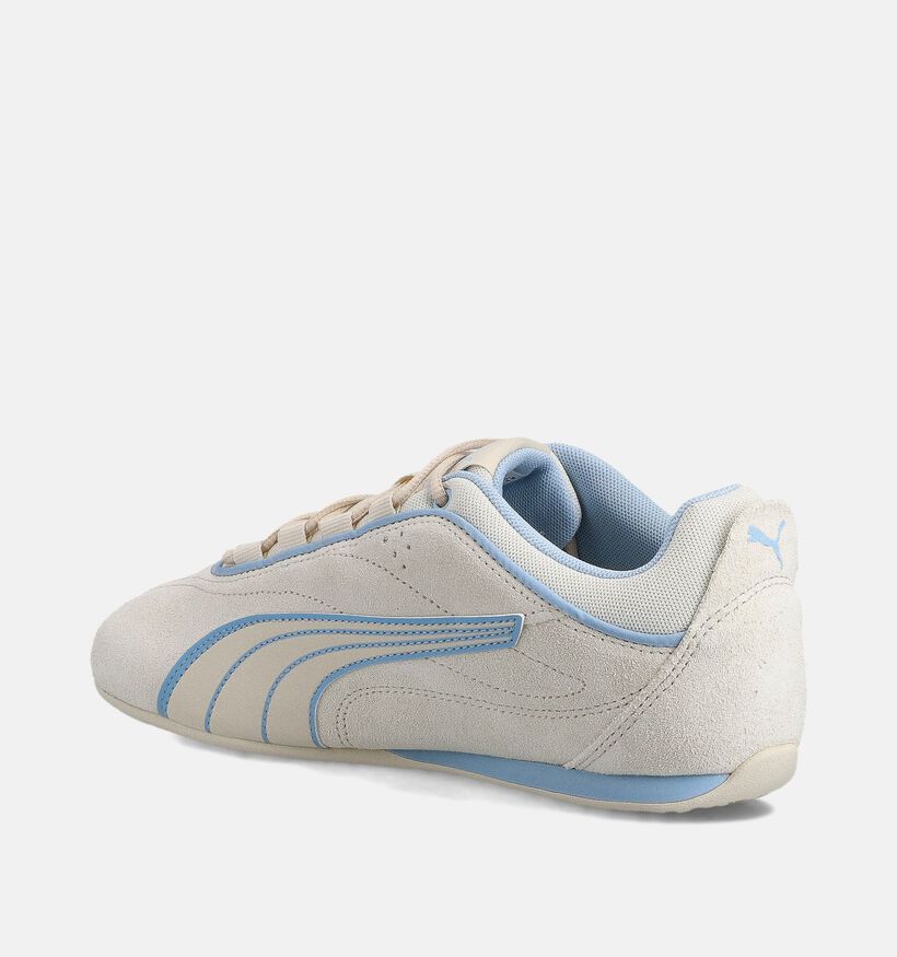 Puma Catch Sole Ecru/Lichtblauwe Sneakers voor dames (359146) - geschikt voor steunzolen