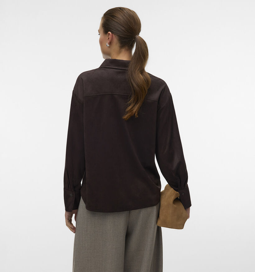 Vero Moda Katty Donkerbruine Blouse voor dames (379706)
